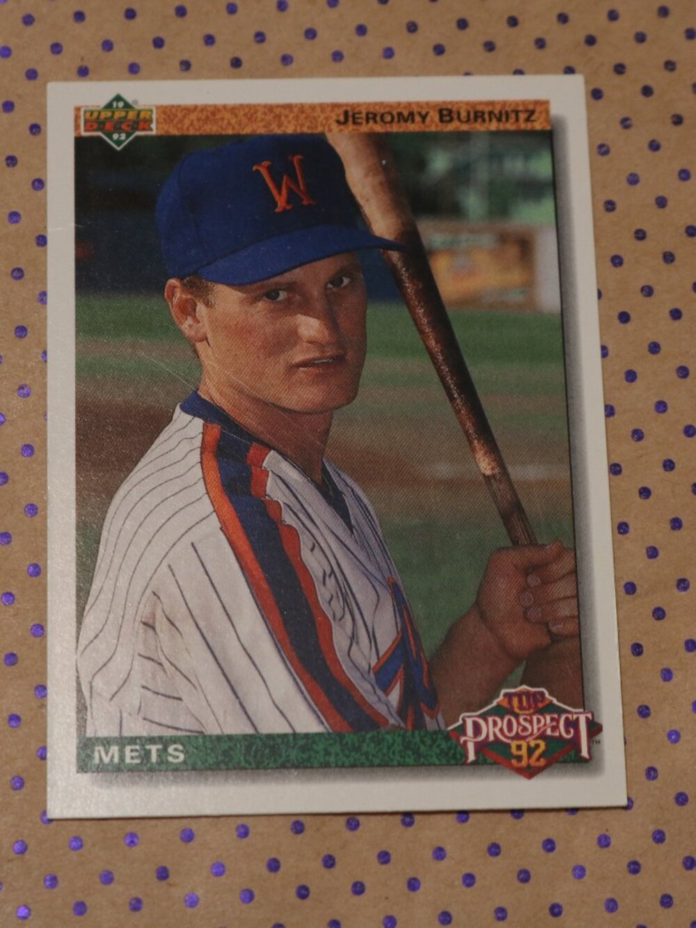 Jeromy Burnitz #65 Baseball Card (1991)